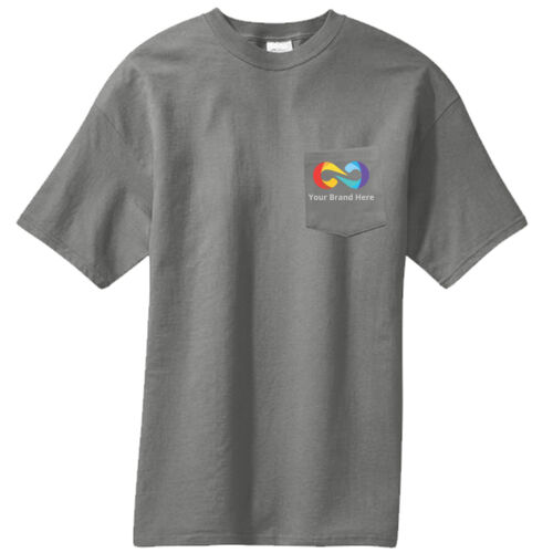 YourBrandHere - Core Blend Pocket Tee Thumbnail