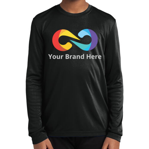 YourBrandHere - Youth Long Sleeve PosiCharge &#174; Competitor&#153; Tee Thumbnail